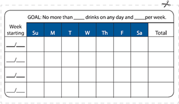알코올중독 기록표