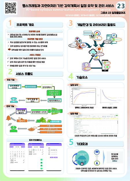 [2022]웹스크래핑과 자연어처리 기반 강의계획서 일정 요약 및 관리 서비스